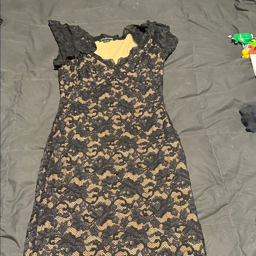 Elegant Black Lace Dress